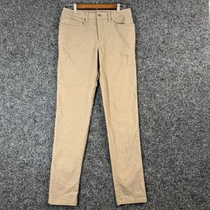 Lululemon ABC Pants Tan Heathered Cotton Polyester Blend Slim Fit Mens Size 30